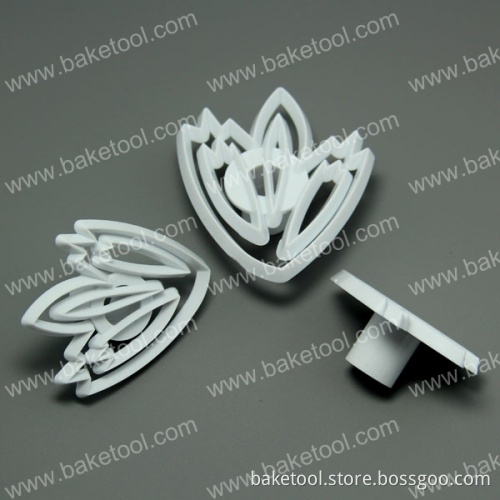 3pcs Different Size Flowers Press Fondant Mold Plunger Cutter